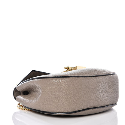 Chloe Grained Lambskin Mini Drew Shoulder Bag Motty Grey 3 of 10