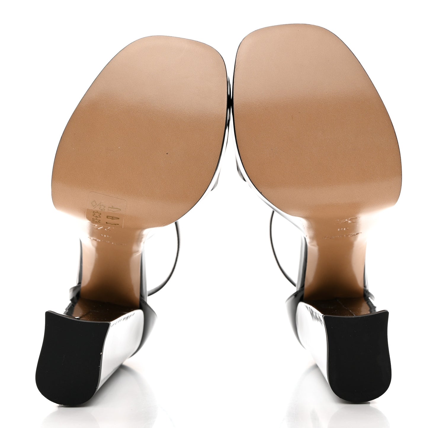 Patent Fame Platform Sandals 38 Black
