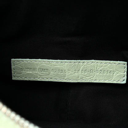 Balenciaga Extra Supple Calfskin Crocodile Embossed Le Cagole Shoulder Bag XS Light Green 8 of 12