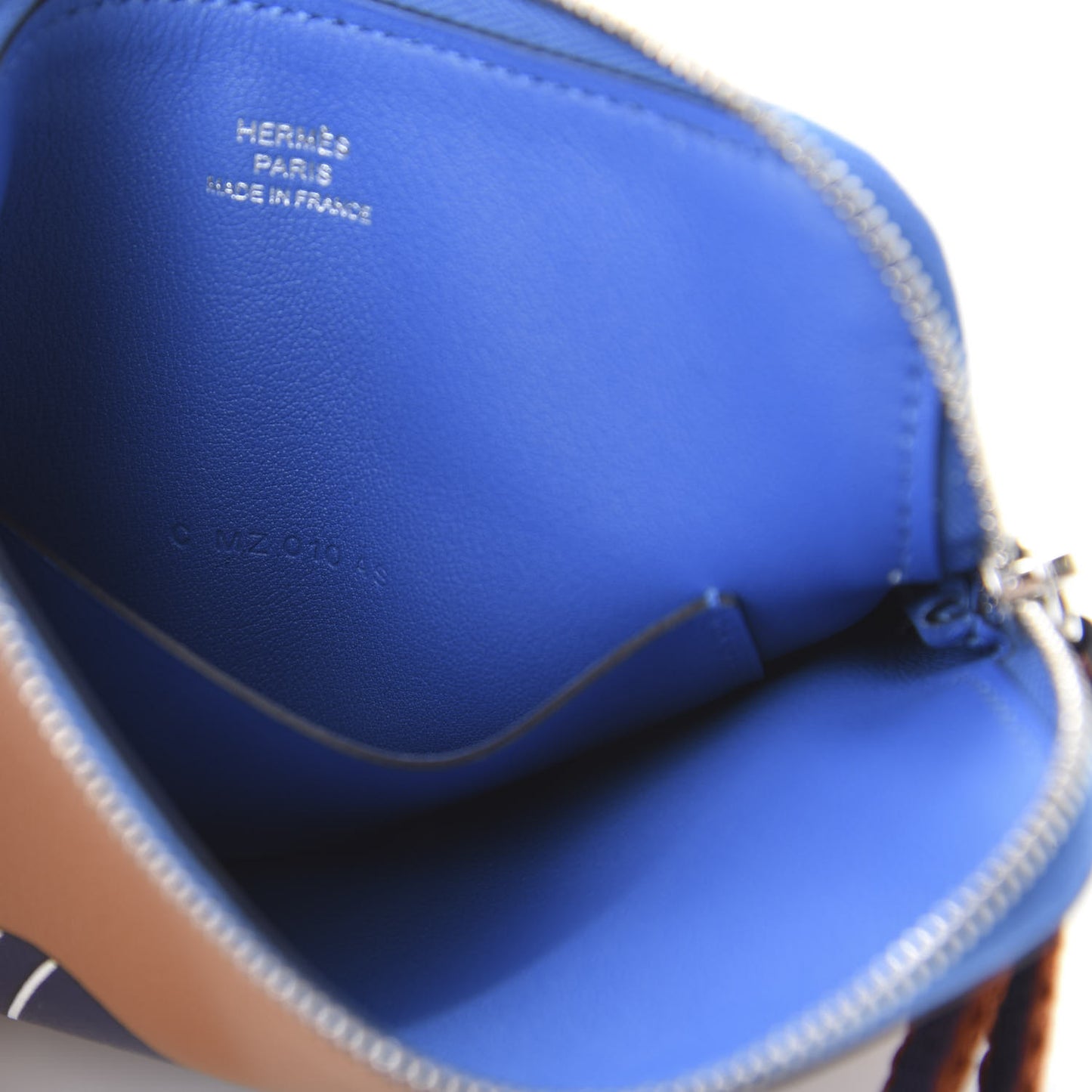 Swift Couverture Nouvelle Carre Pocket Pouch Gold Bleu Encre