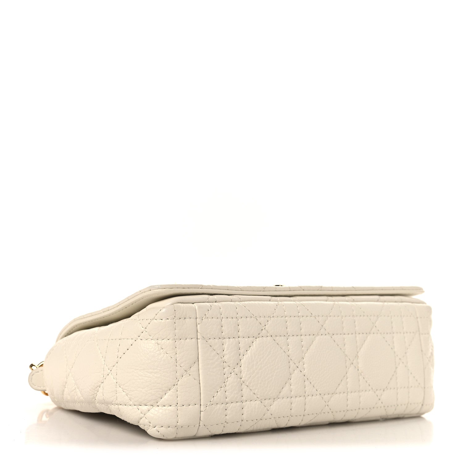 Christian Dior Grained Calfskin Cannage Small Caro Bag White 4 of 10