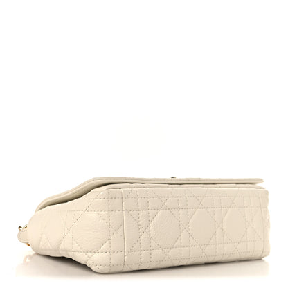 Christian Dior Grained Calfskin Cannage Small Caro Bag White 4 of 10