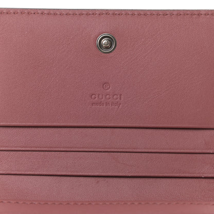 Gucci GG Supreme Monogram Blooms Card Case Beige Multicolor Dry Rose 6 of 7