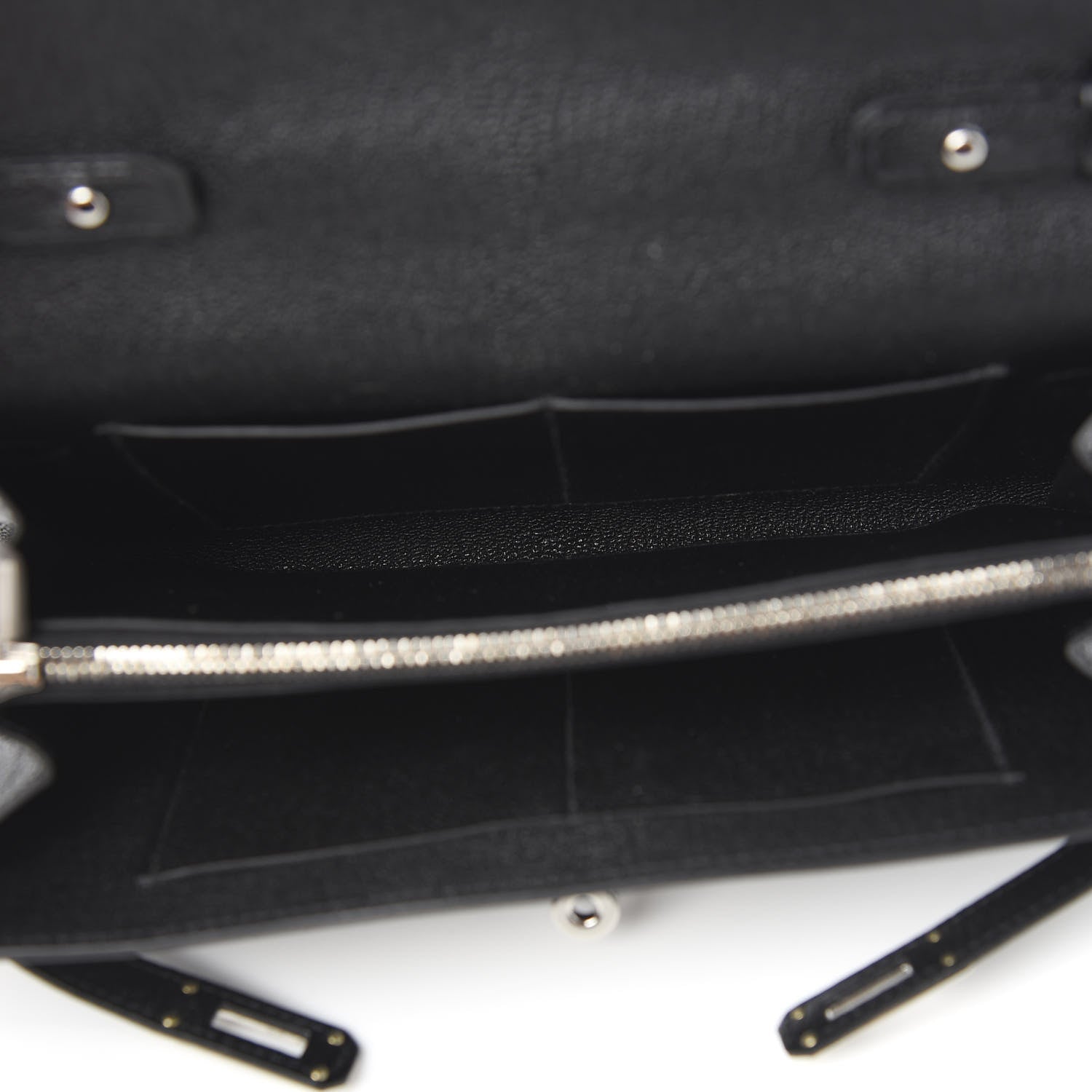 Hermes Chevre Mysore Kelly Wallet To Go Black 4 of 9