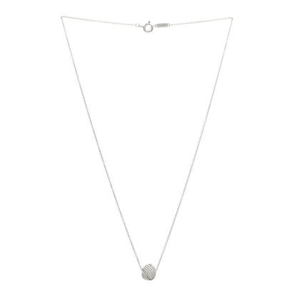 Tiffany Sterling Silver Twist Knot Pendant Necklace 3 of 5