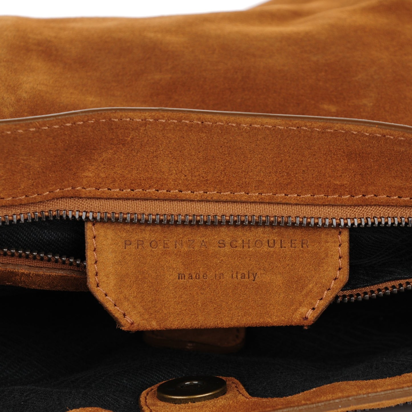 Suede Extra Large PS1 Satchel Tobacco