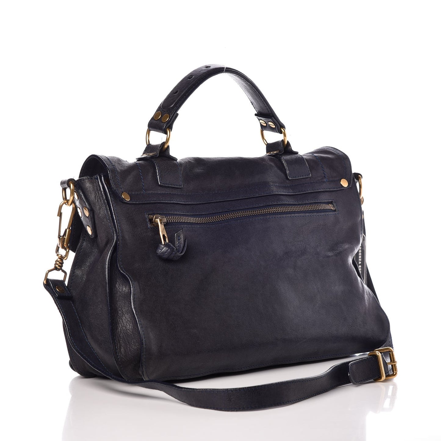 Lambskin Large PS1 Satchel Indigo