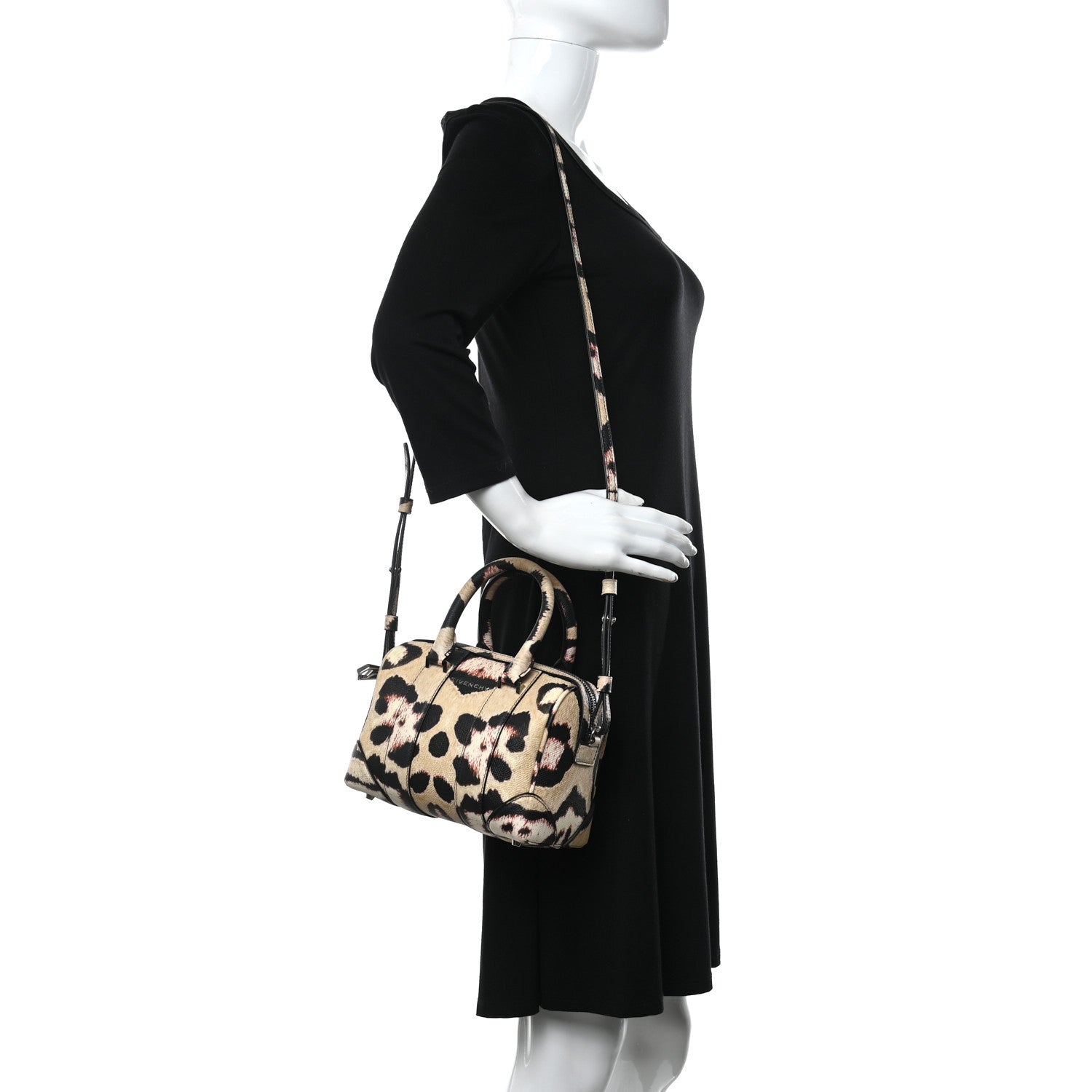 Givenchy Grained Calfskin Jaguar Print Micro Lucrezia Multicolor 2 of 10