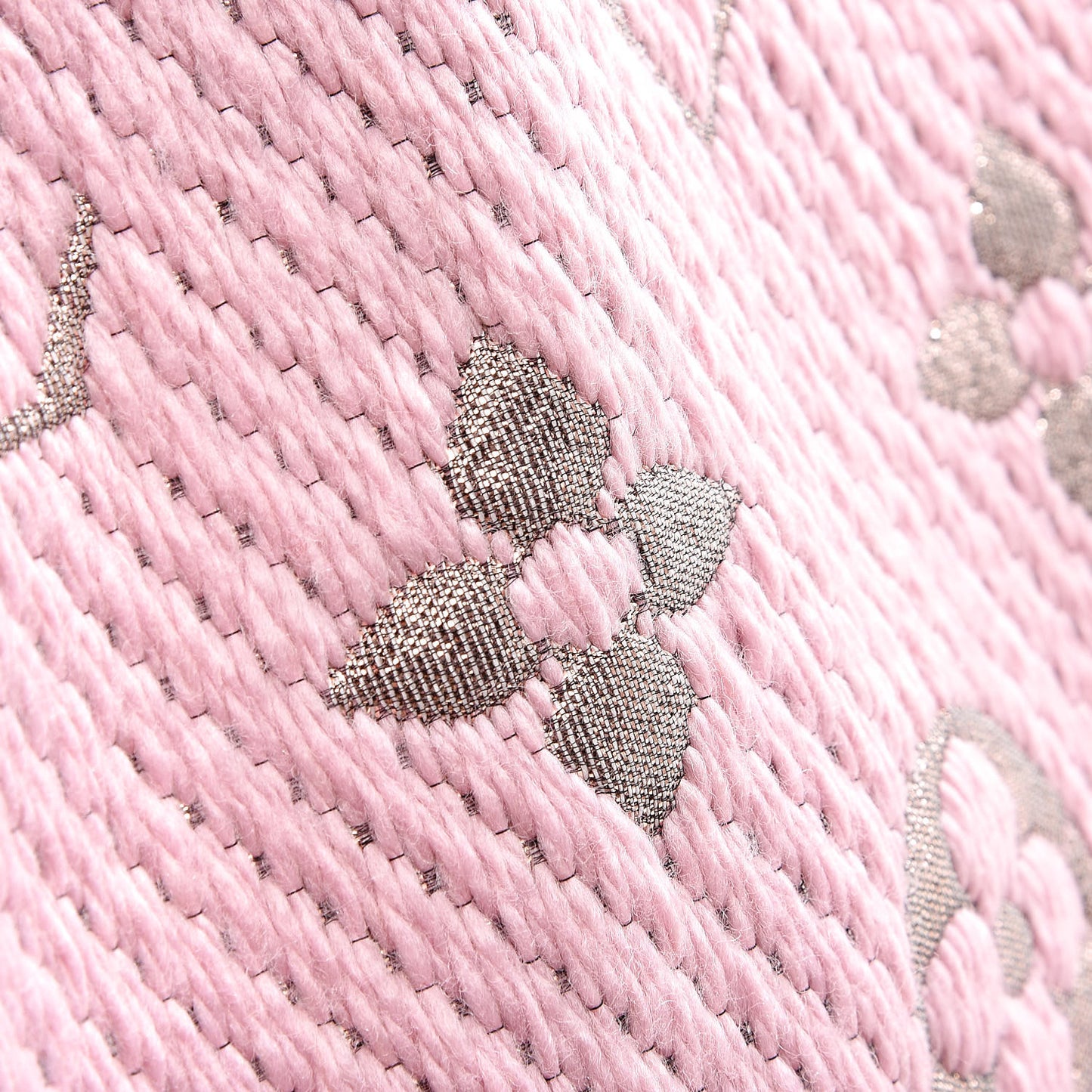 Wool Silk Logomania Rainbow Scarf Crystal Pink