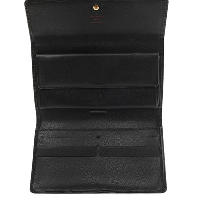 Louis Vuitton Epi Porte Tresor International Wallet Black 5 of 8