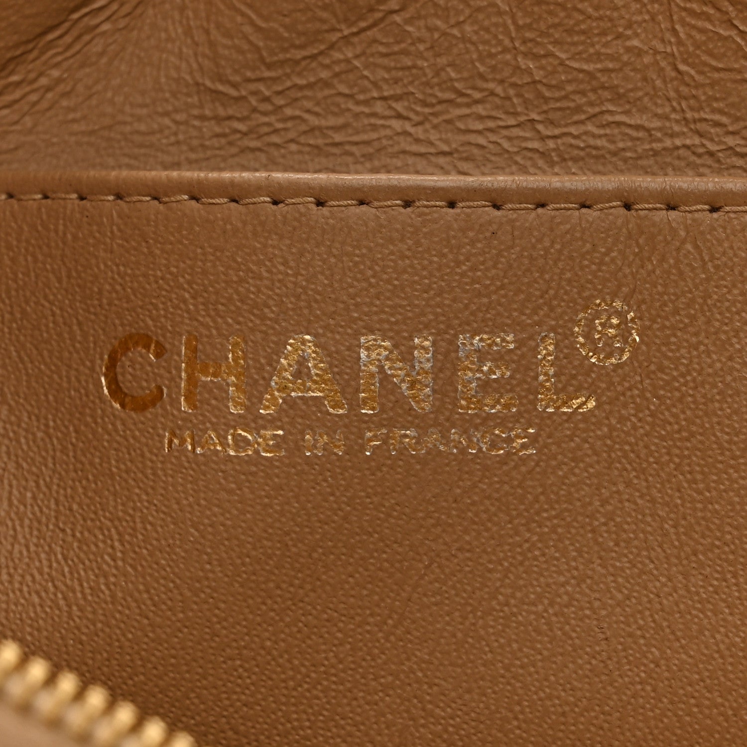 Chanel Lambskin Quilted Chocolate Bar Wristlet Beige 6 of 10