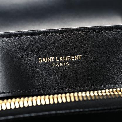 Saint Laurent Calfskin Y Quilted Monogram Small Loulou Chain Satchel Black 7 of 11