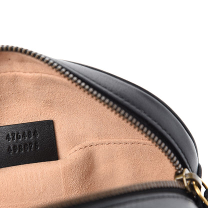 Gucci Calfskin Matelasse GG Marmont Belt Bag 95 38 Black 9 of 11