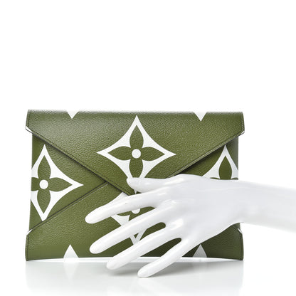 Louis Vuitton Monogram Giant Large Kirigami Pochette Kaki 2 of 6