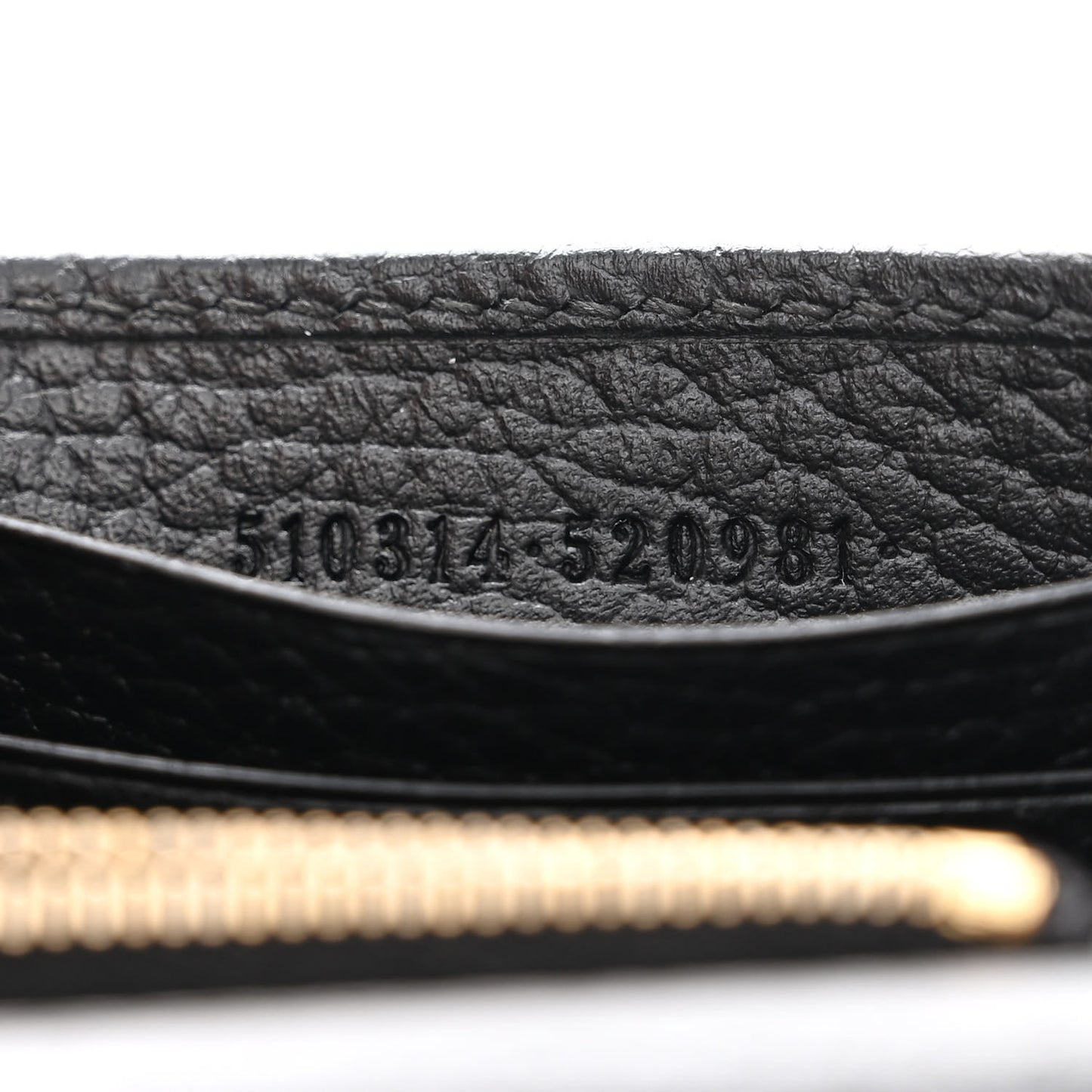 Dollar Calfskin Interlocking G Chain Wallet Black