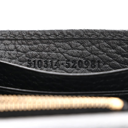 Gucci Dollar Calfskin Interlocking G Chain Wallet Black 7 of 10