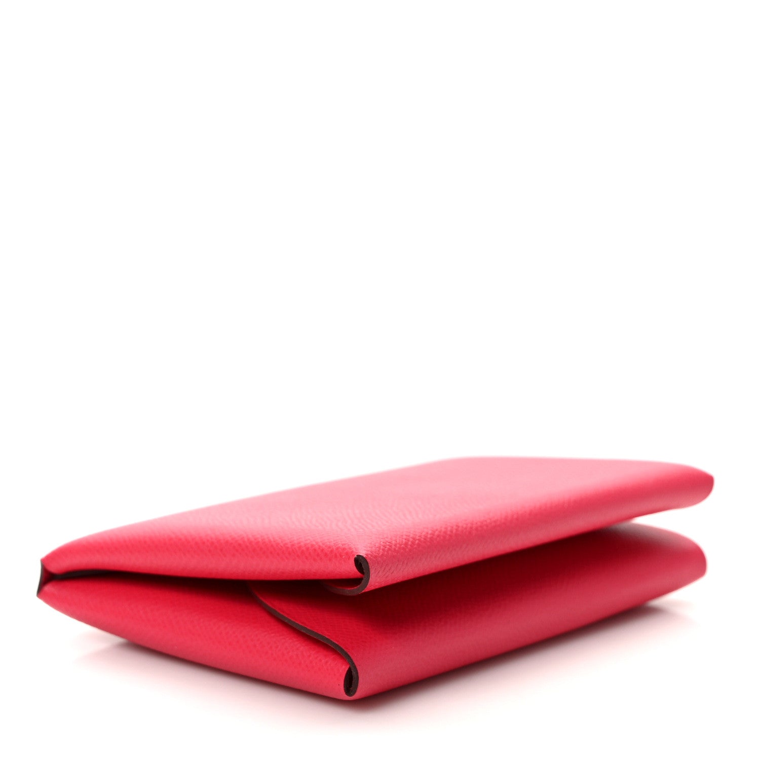 Hermes Epsom Calvi Duo Card Case Framboise 4 of 7