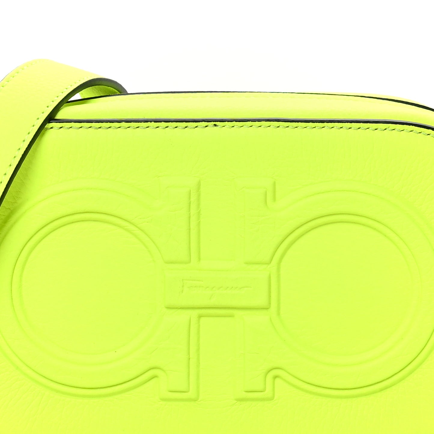 Calfskin Double Gancio Crossbody Bag Tennis