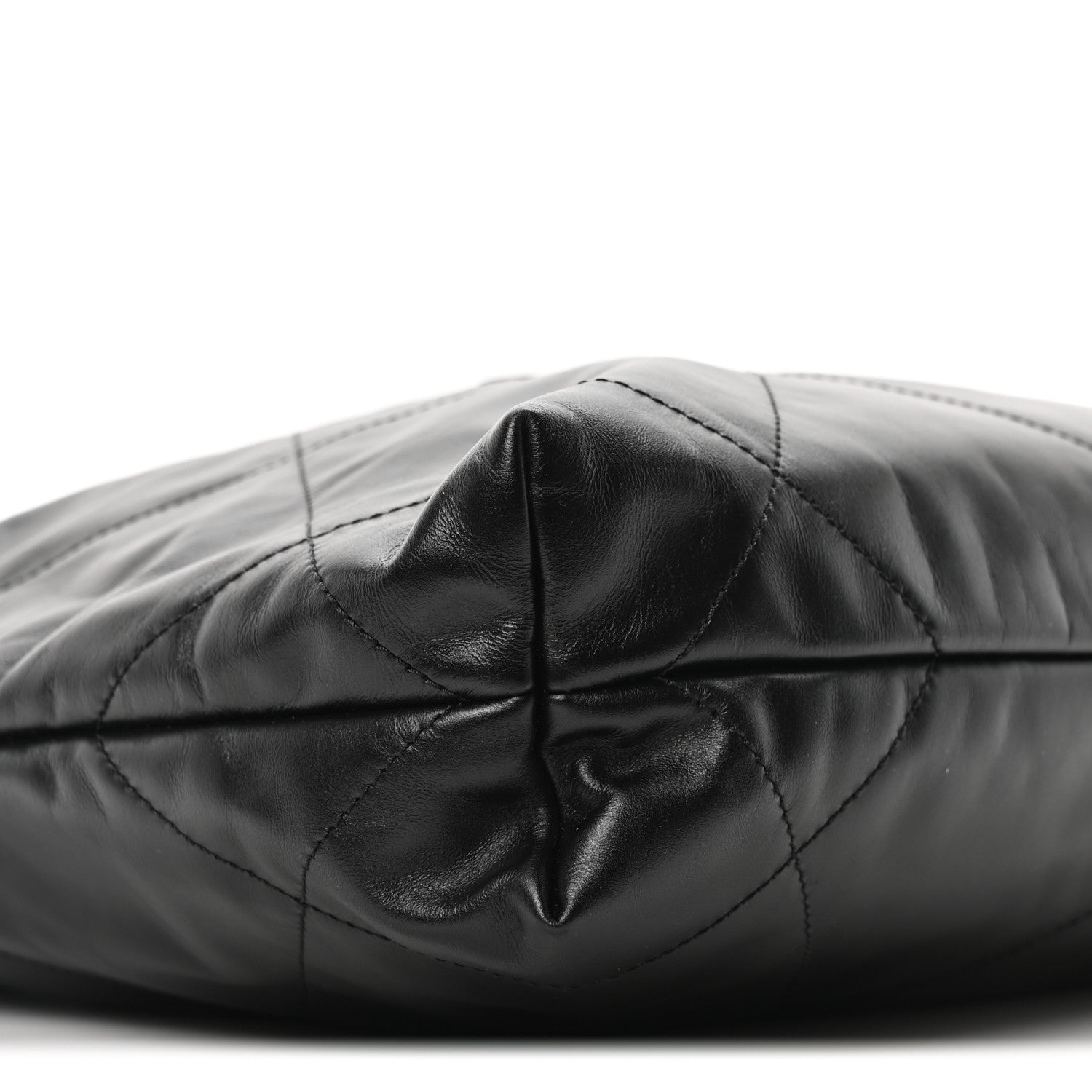 Chanel Shiny Calfskin Quilted Small Chanel 22 So Black 10 of 11