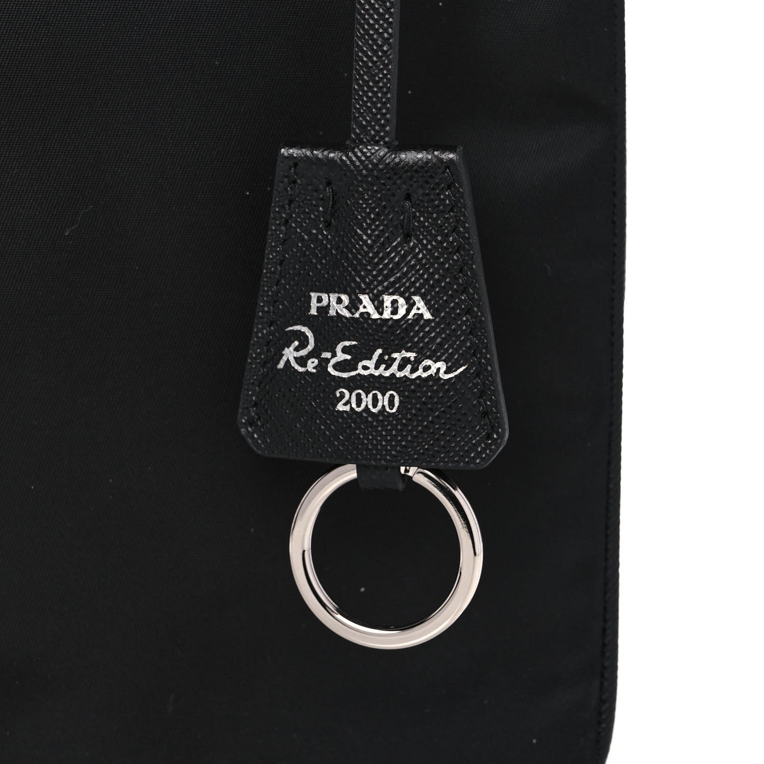 Prada Re-Nylon Saffiano Re-Edition 2000 Double Zip Crossbody Bag Black 9 of 14