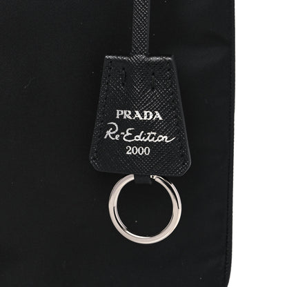 Prada Re-Nylon Saffiano Re-Edition 2000 Double Zip Crossbody Bag Black 9 of 14