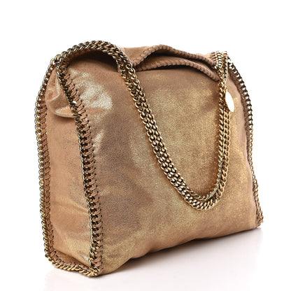 Stella McCartney Metallic Shaggy Deer Big Falabella Tote Gold 4 of 13