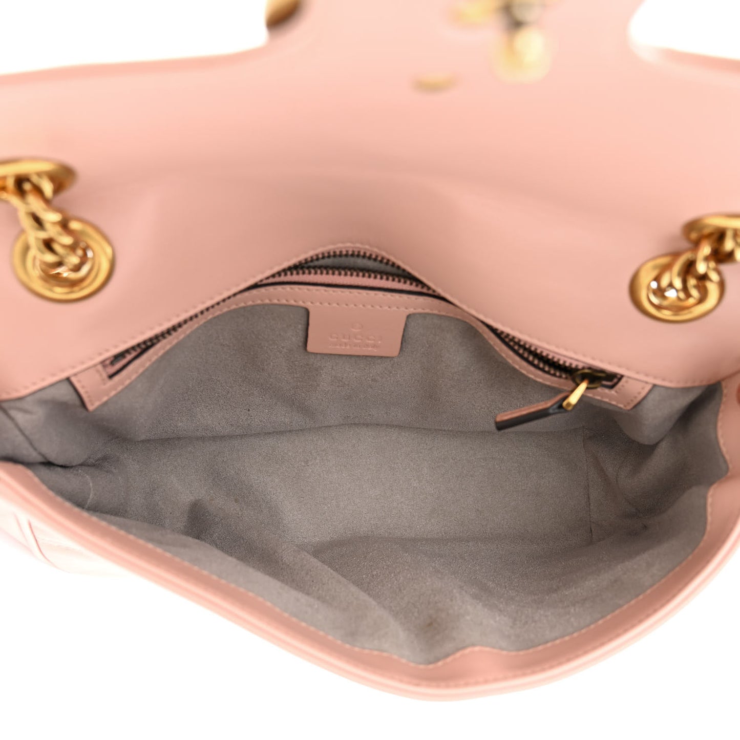Calfskin Matelasse Small GG Marmont Shoulder Bag Perfect Pink