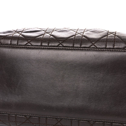 Christian Dior Lambskin Cannage Medium Lady Dior Dark Brown 11 of 14
