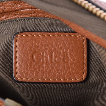 Chloe Calfskin Medium Marcie Satchel Tan 9 of 15