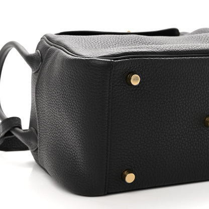 Hermes Taurillon Clemence Lindy 26 Black 9 of 11