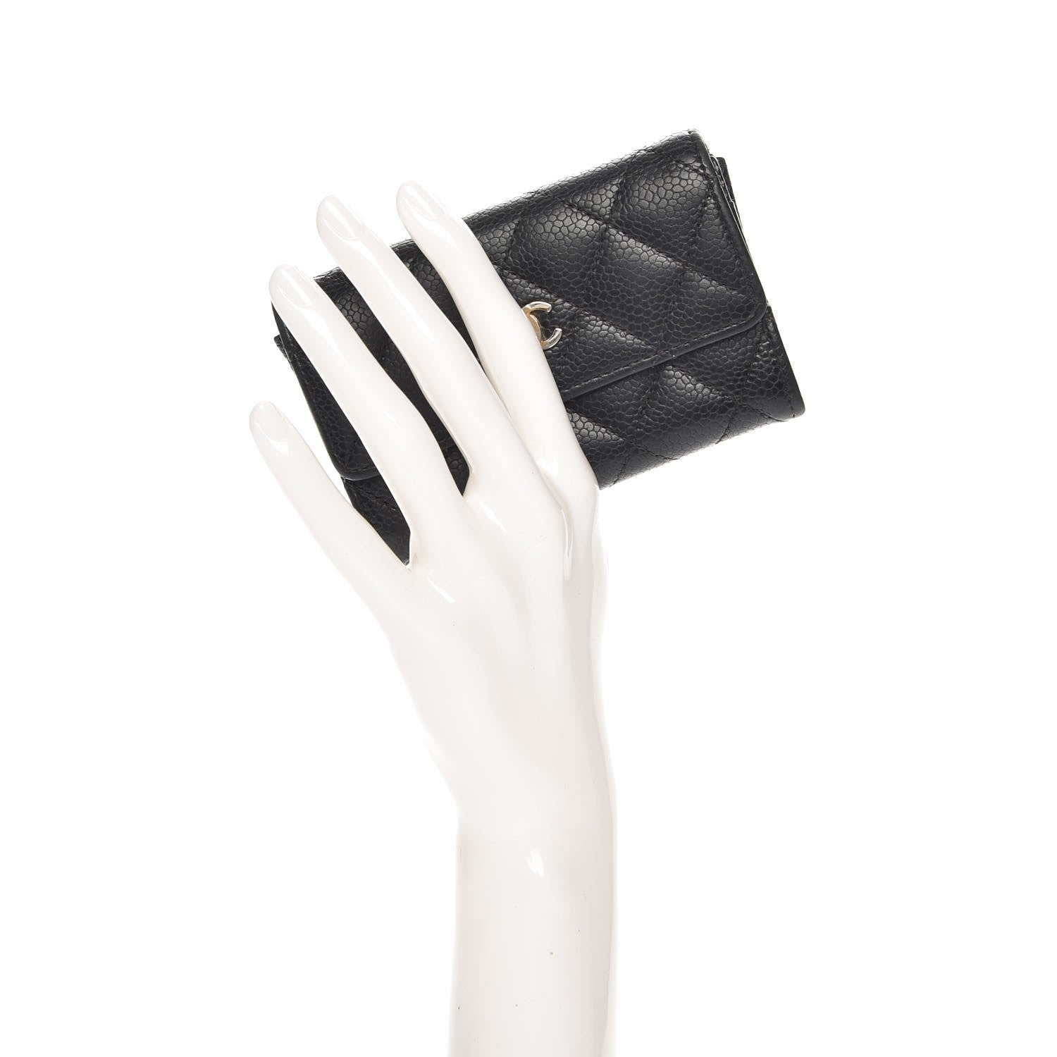 Chanel Caviar Quilted Flap Card Holder Black 2 of 8