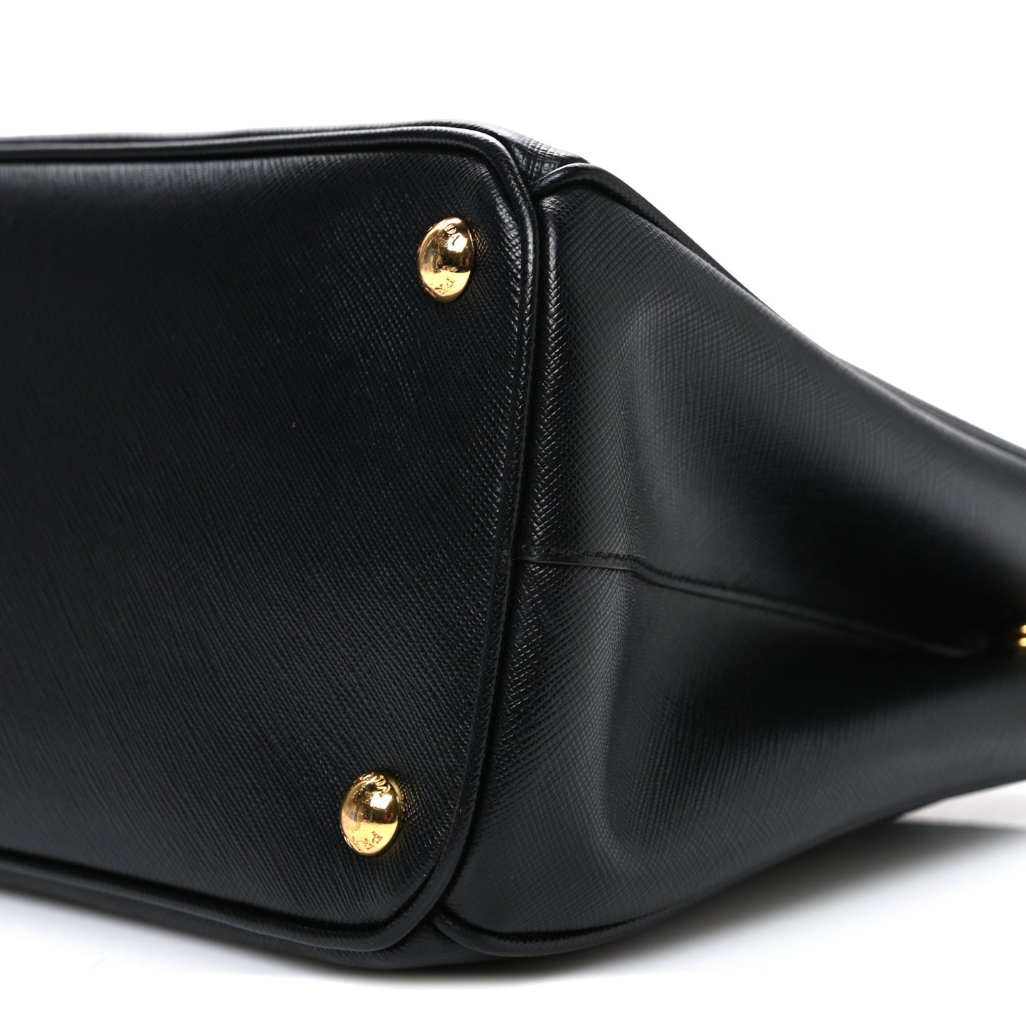 Saffiano Small Galleria Double Zip Tote Black