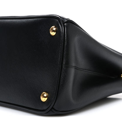 Prada Saffiano Small Galleria Double Zip Tote Black 10 of 11