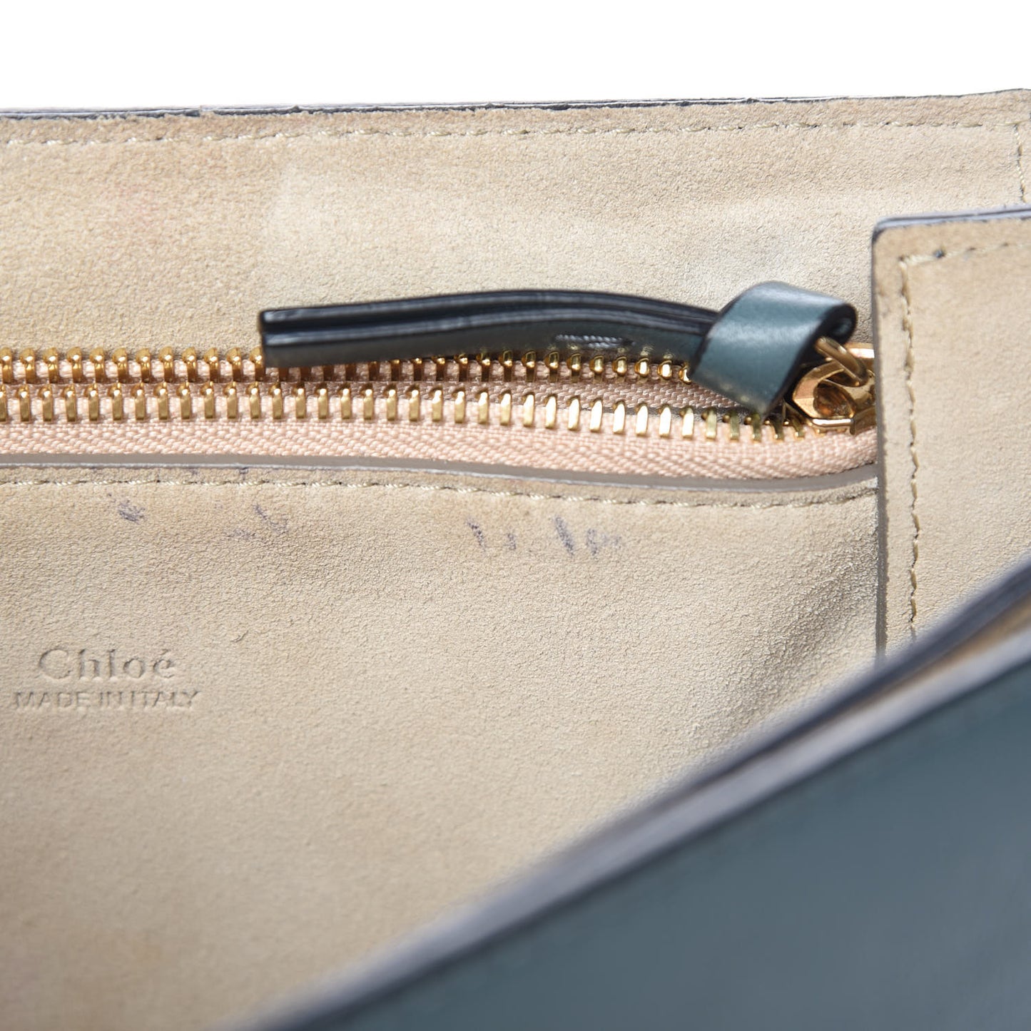 Suede Calfskin Medium Faye Shoulder Bag Cloudy Blue