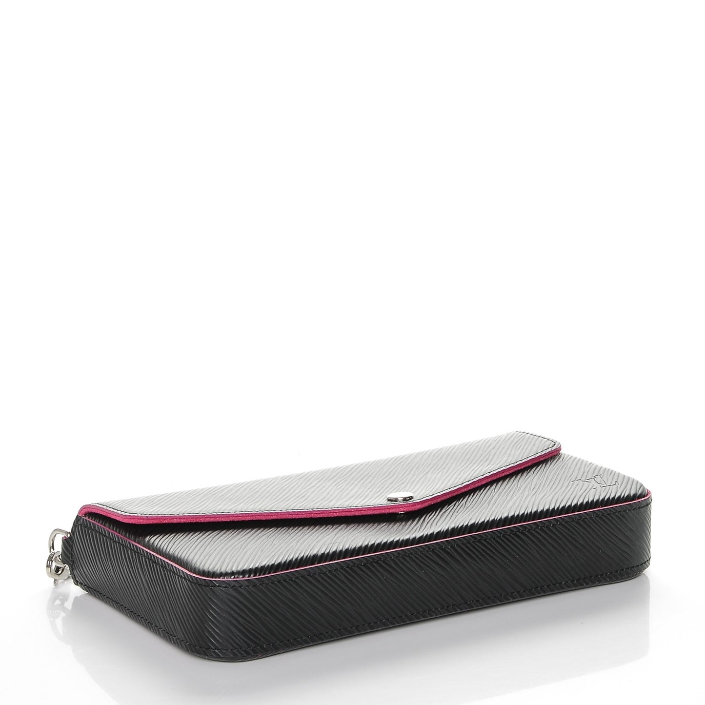Epi Pochette Felicie Black Hot Pink