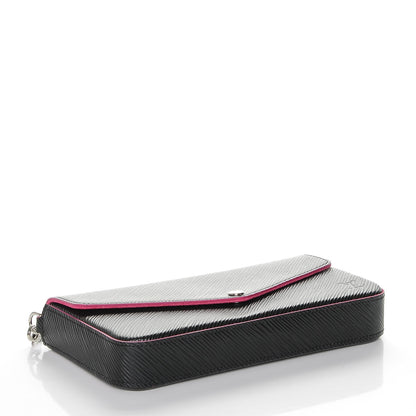 Louis Vuitton Epi Pochette Felicie Black Hot Pink 4 of 7