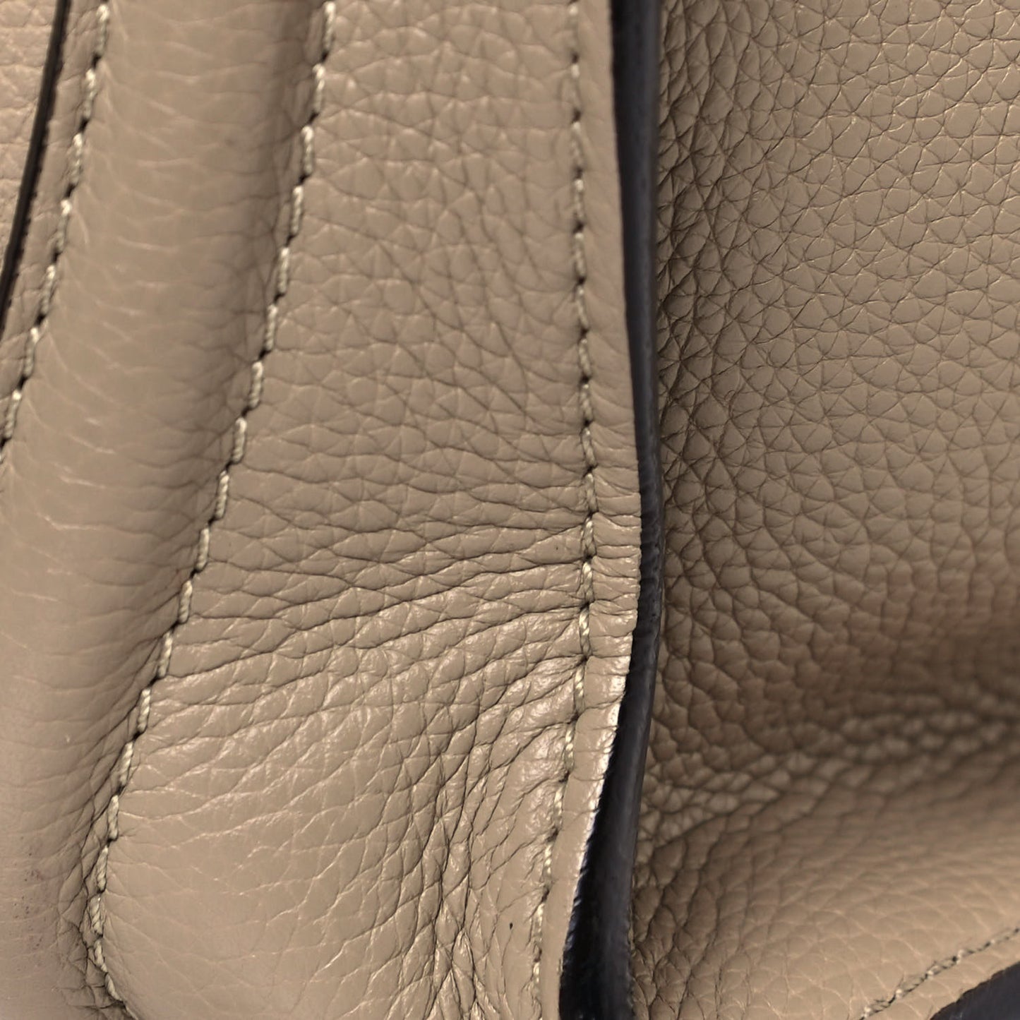 Drummed Calfskin Mini Luggage Dune