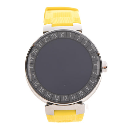 Louis Vuitton Stainless Steel Rubber Damier Tambour Horizon 42 Smartwatch 1 of 11