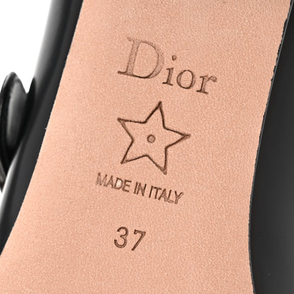Christian Dior Brushed Calfskin Uniform 30mm Pumps 37 Black 7 of 10
