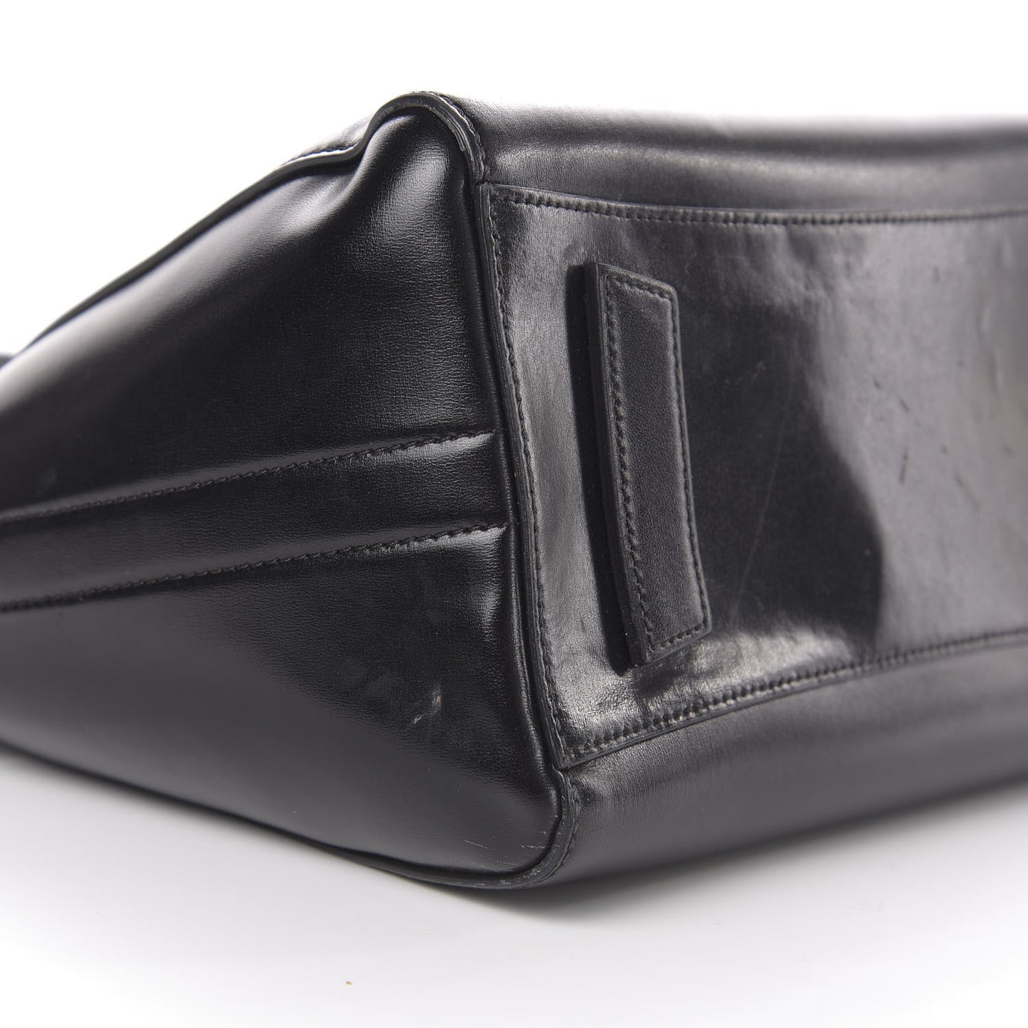 Shiny Lord Calfskin Small Antigona Black