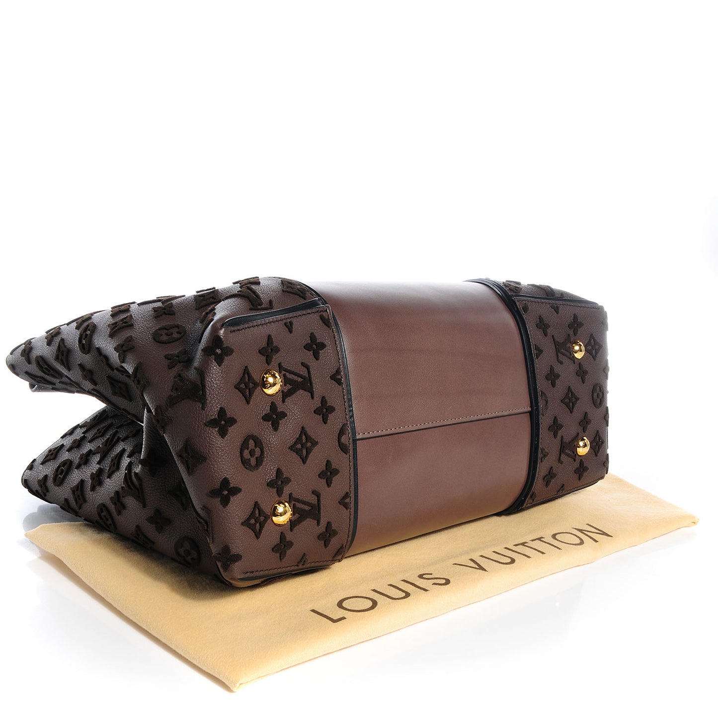Monogram Cuir Orfevre and Veau Cachemire W GM Gris