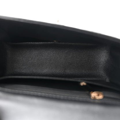 Chanel Lambskin Quilted Mini Square Flap Black 5 of 11