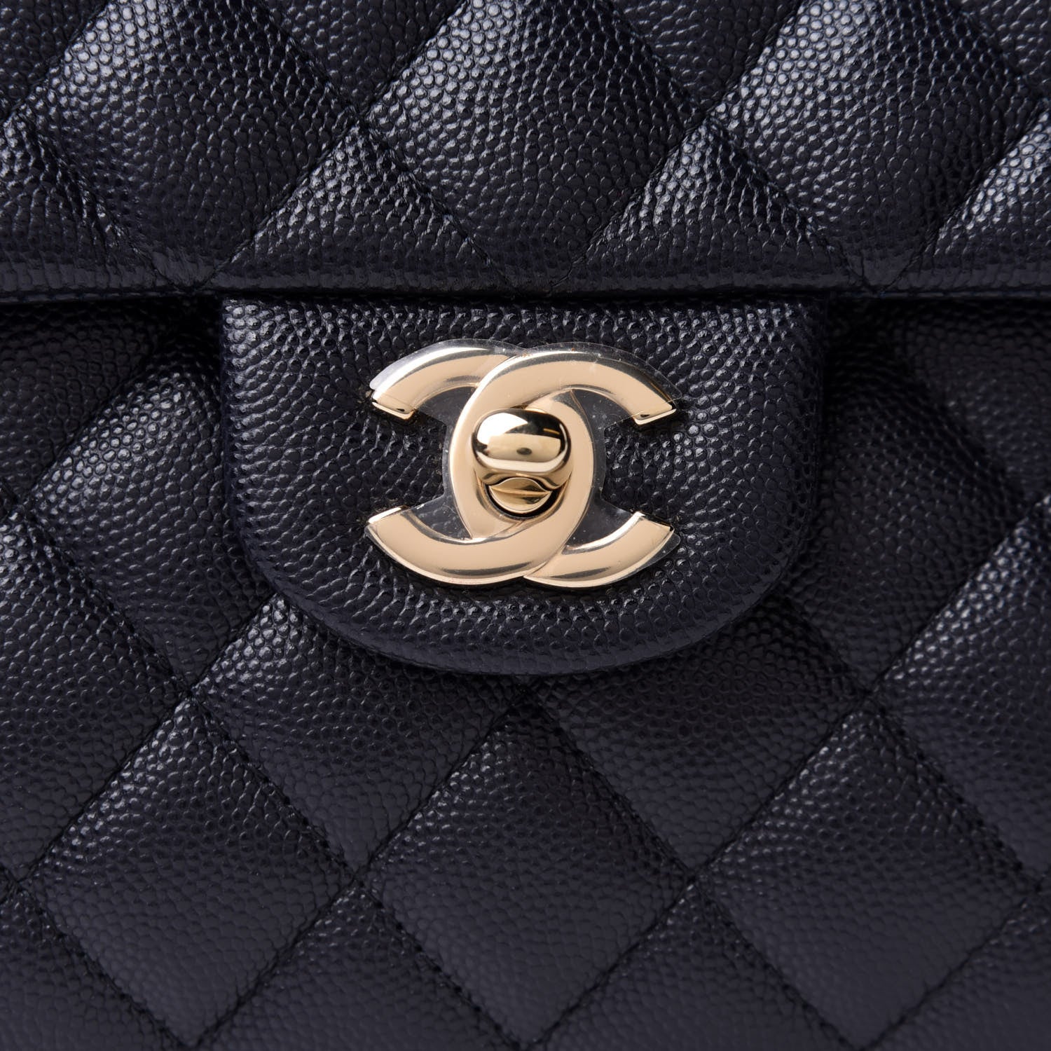 Chanel Caviar Quilted Flap Clutch Navy 9 of 12