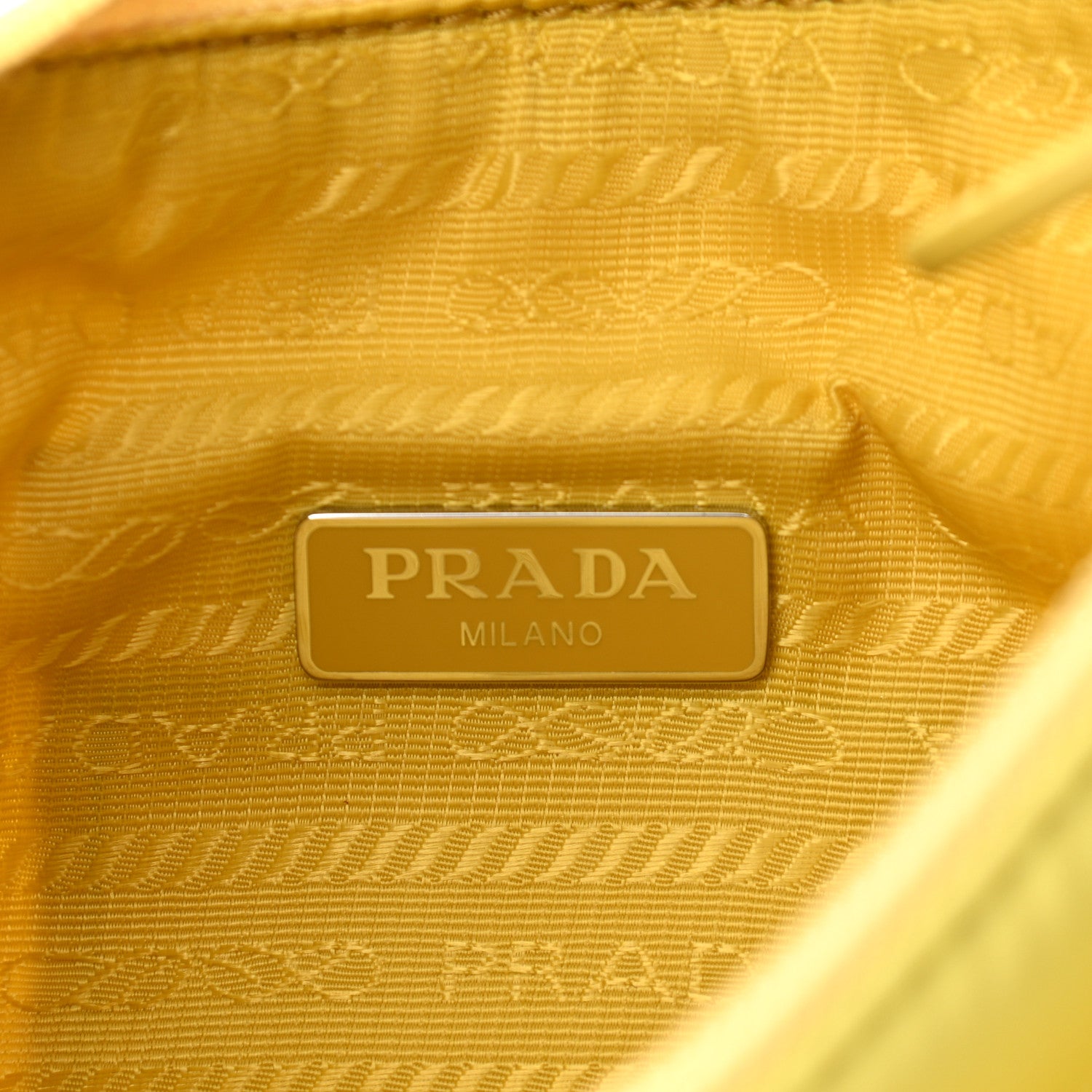 Prada Tessuto Nylon Saffiano Mini Re-Edition 2000 Bag Ananas 6 of 9