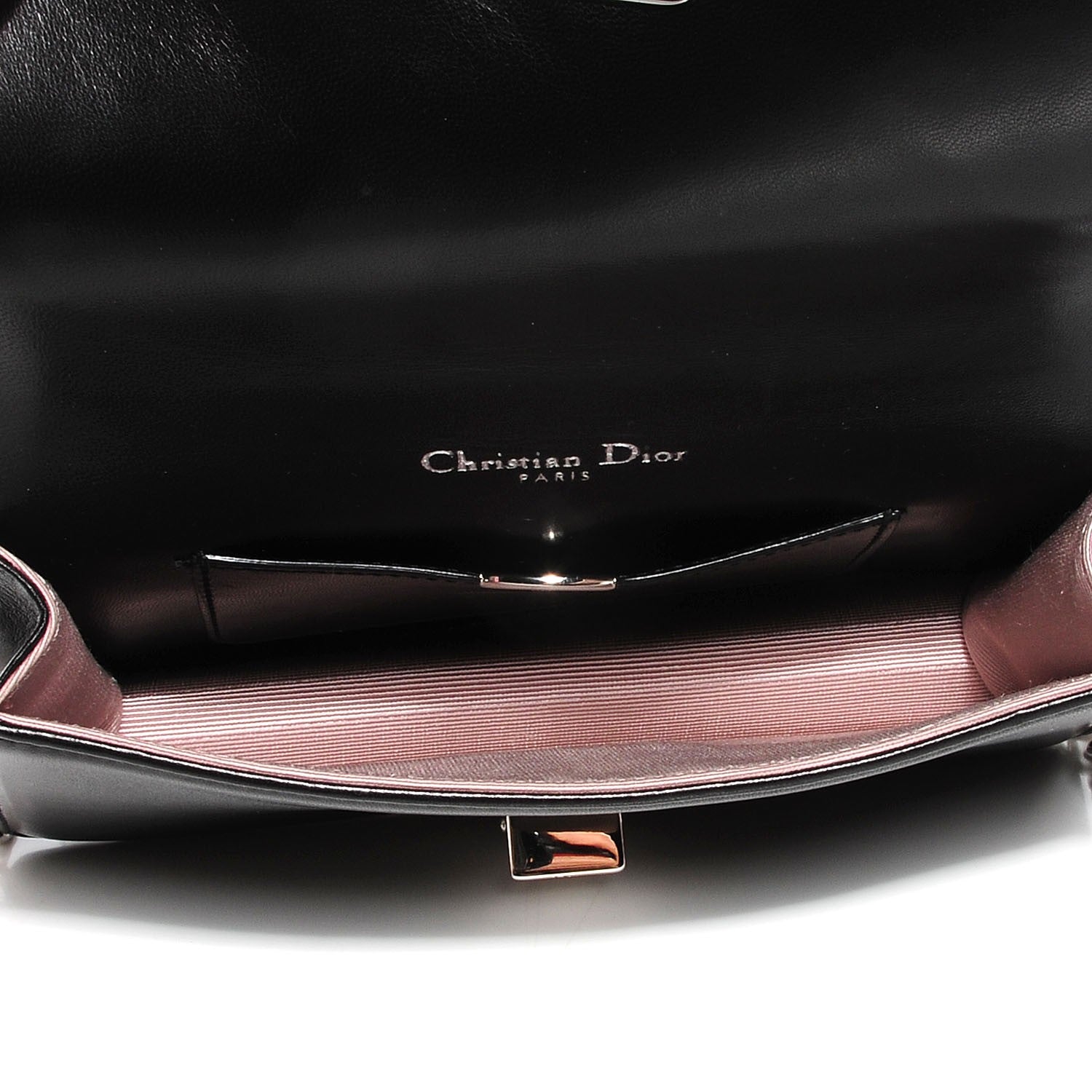 Christian Dior Lambskin Mini Diorama Flap Bag Black 5 of 6