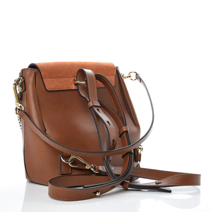 Chloe Suede Calfskin Small Faye Backpack Tobacco 4 of 11
