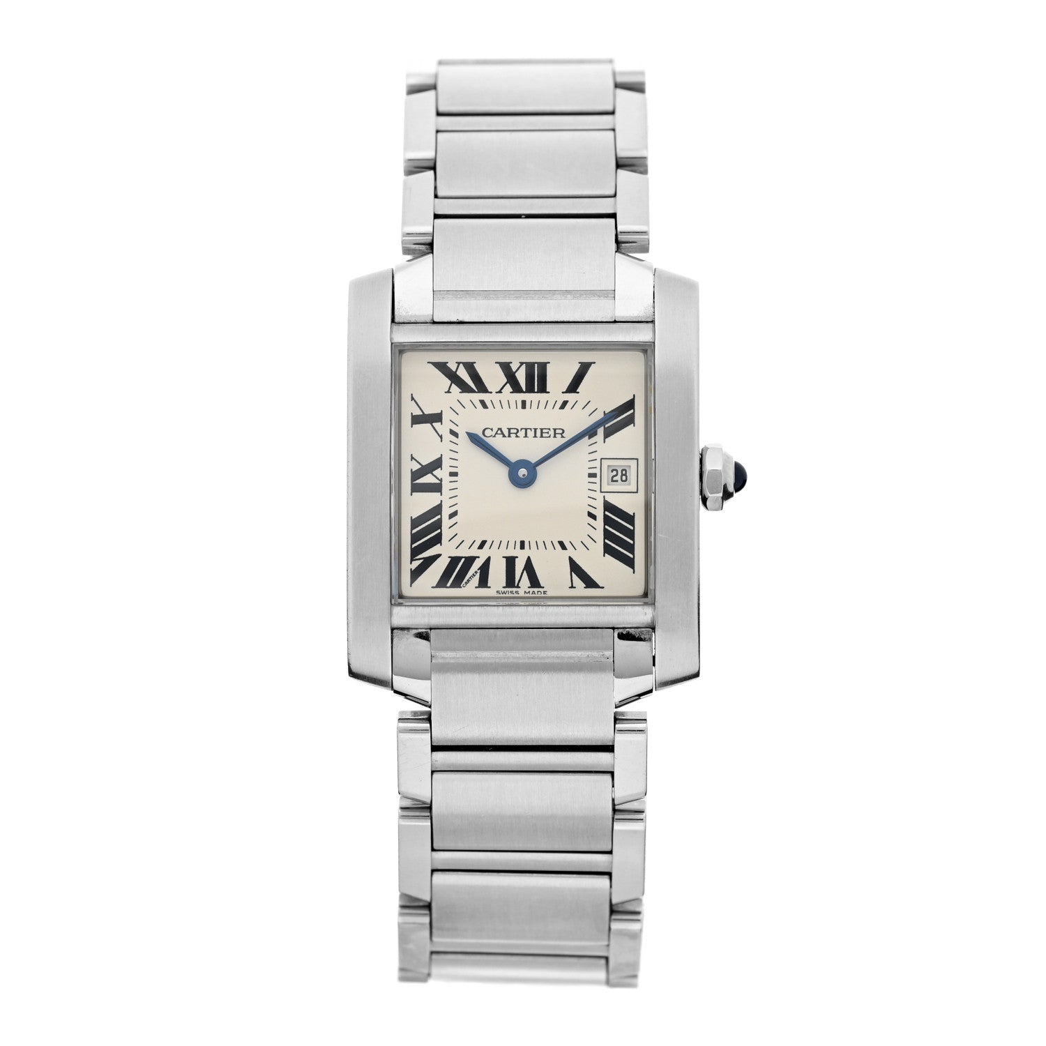 Cartier Stainless Steel 25mm Tank Francaise Quartz Watch 1 of 5