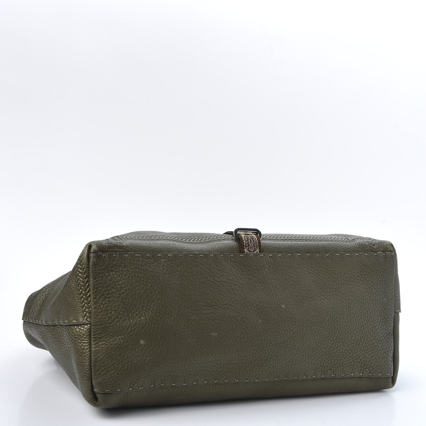 Calfskin Romano Selleria Large Villa Borghese Tote Green