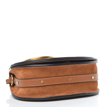 Chloe Calfskin Suede Small Nile Bracelet Bag Caramel 4 of 10