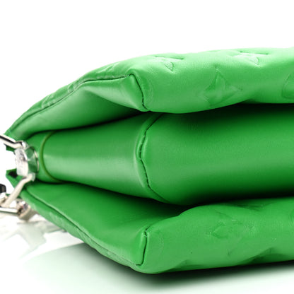 Louis Vuitton Lambskin Embossed Monogram Coussin PM LV Motion Green 8 of 10